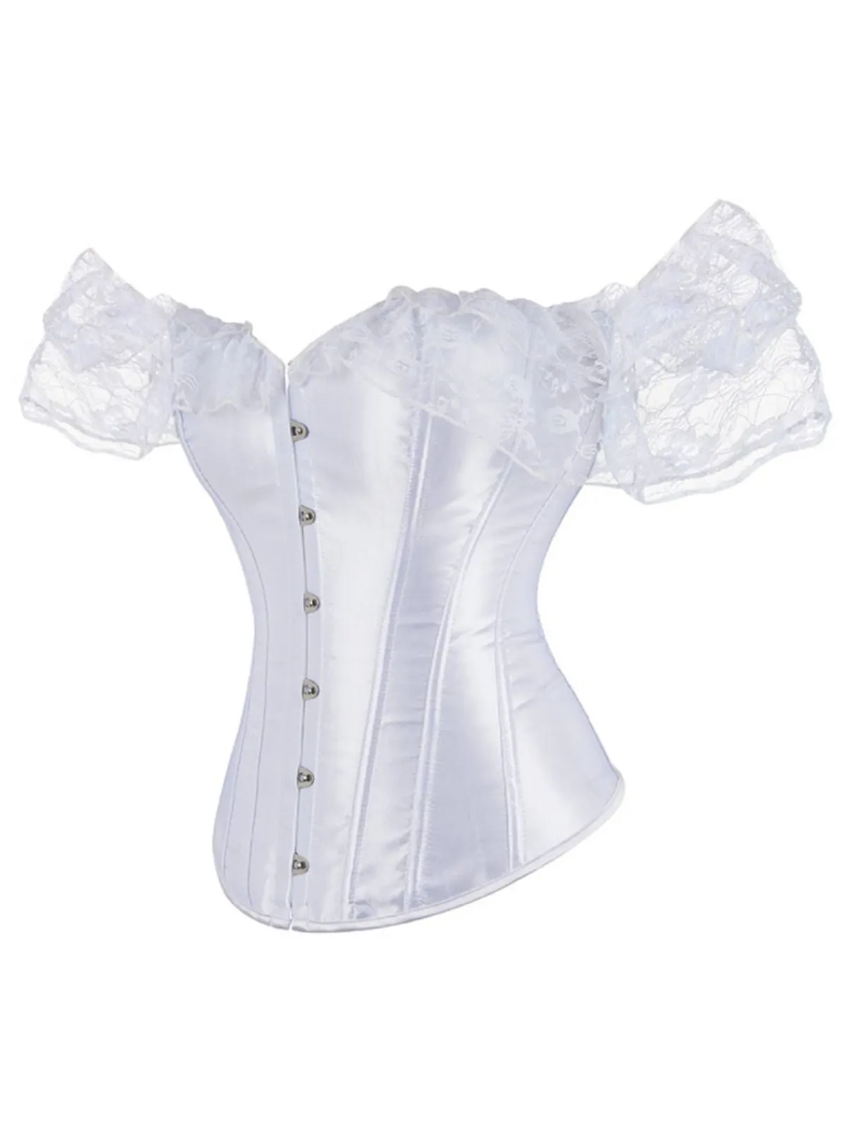 Best Retro Stage Retro Off-shoulder Lace Solid Corset