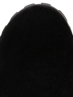 Hot Retro Stage Retro Plus Velvet Chunky Heel Short Boots