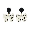 Sale Retro Stage Retro Polka Dot Bowknot Earrings