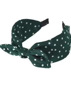 Fashion Retro Stage Retro Polka Dot Knotted Bowknot Headband