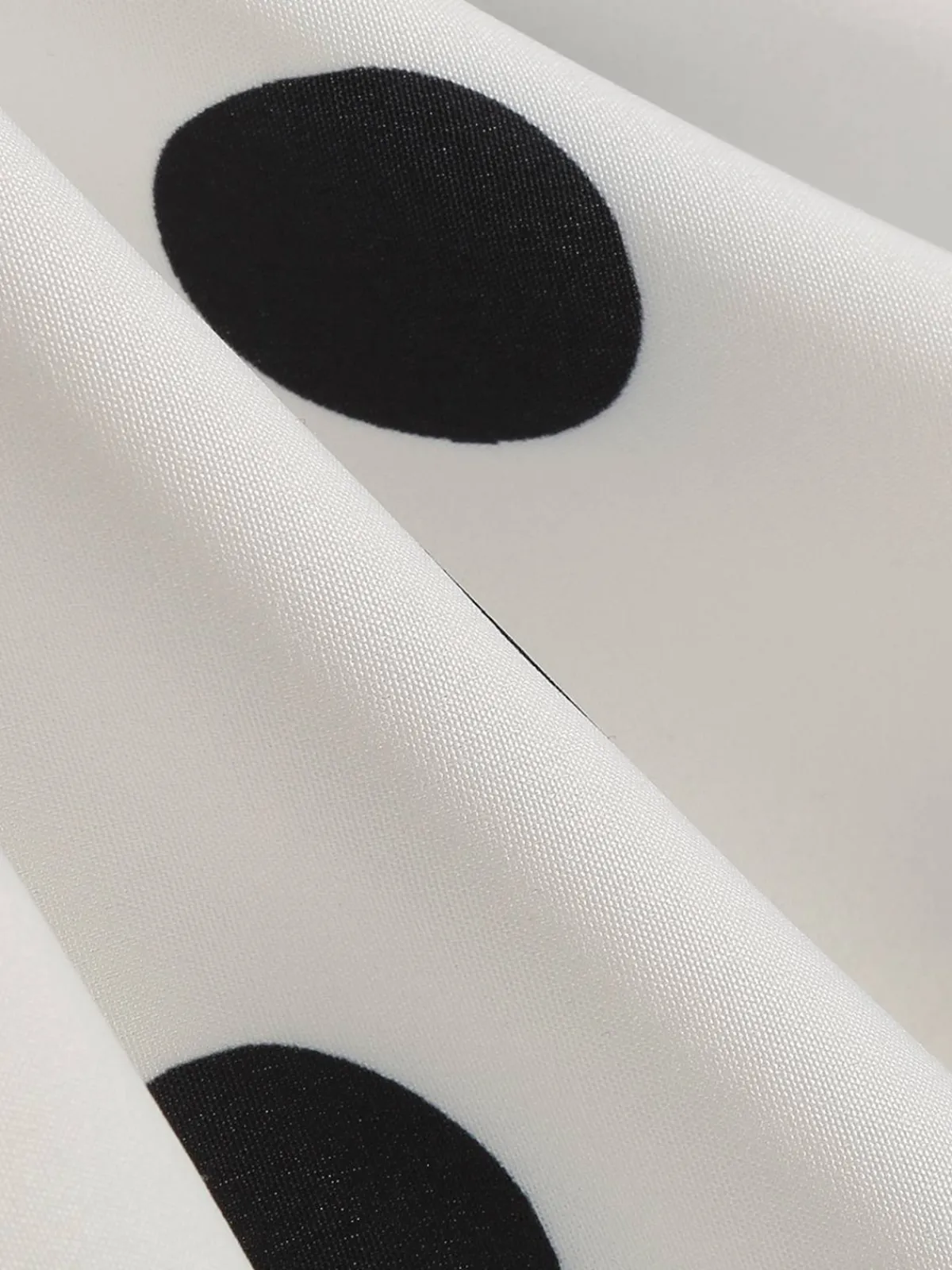 Clearance Retro Stage Retro 1950s Polka Dots Solid Zipper Skirt