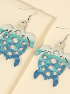 Fashion Retro Stage Retro Sea Creature Ombré Dangle Earrings