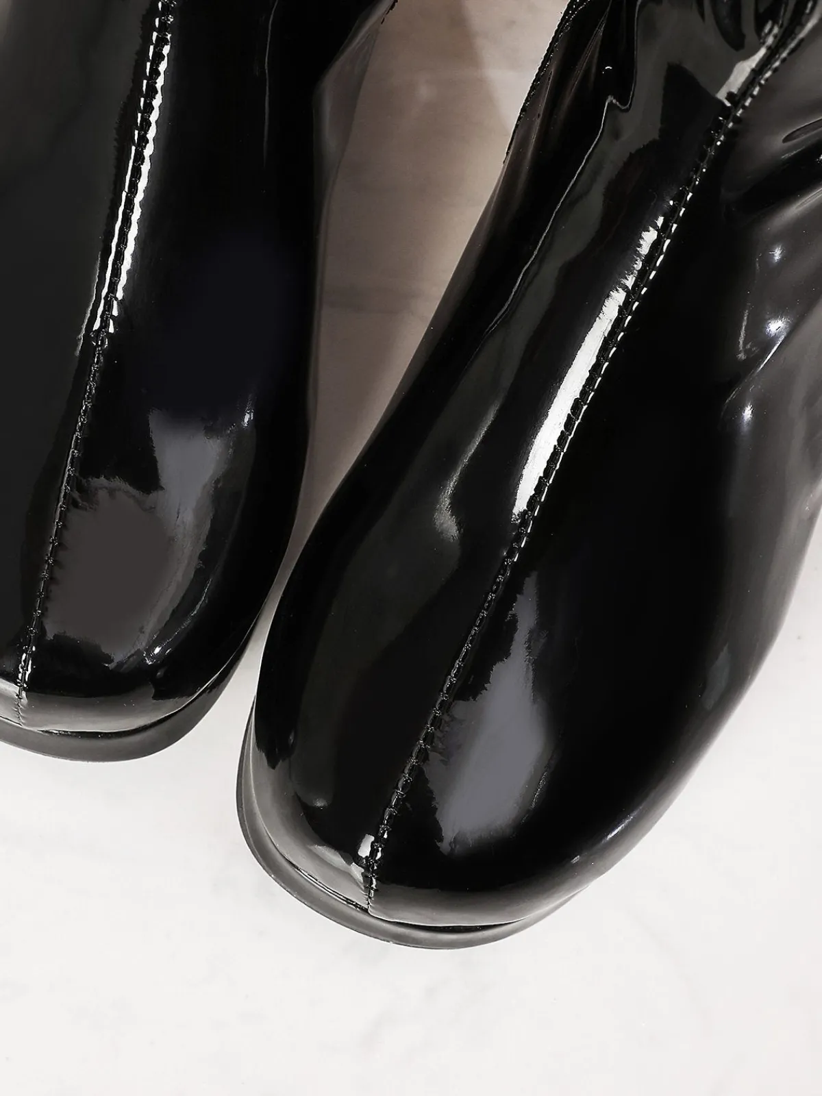 New Retro Stage Retro Shiny Patent Leather Thigh-High Boots