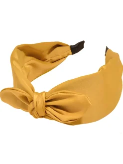 New Retro Stage Retro Solid Knotted Bowknot Headband