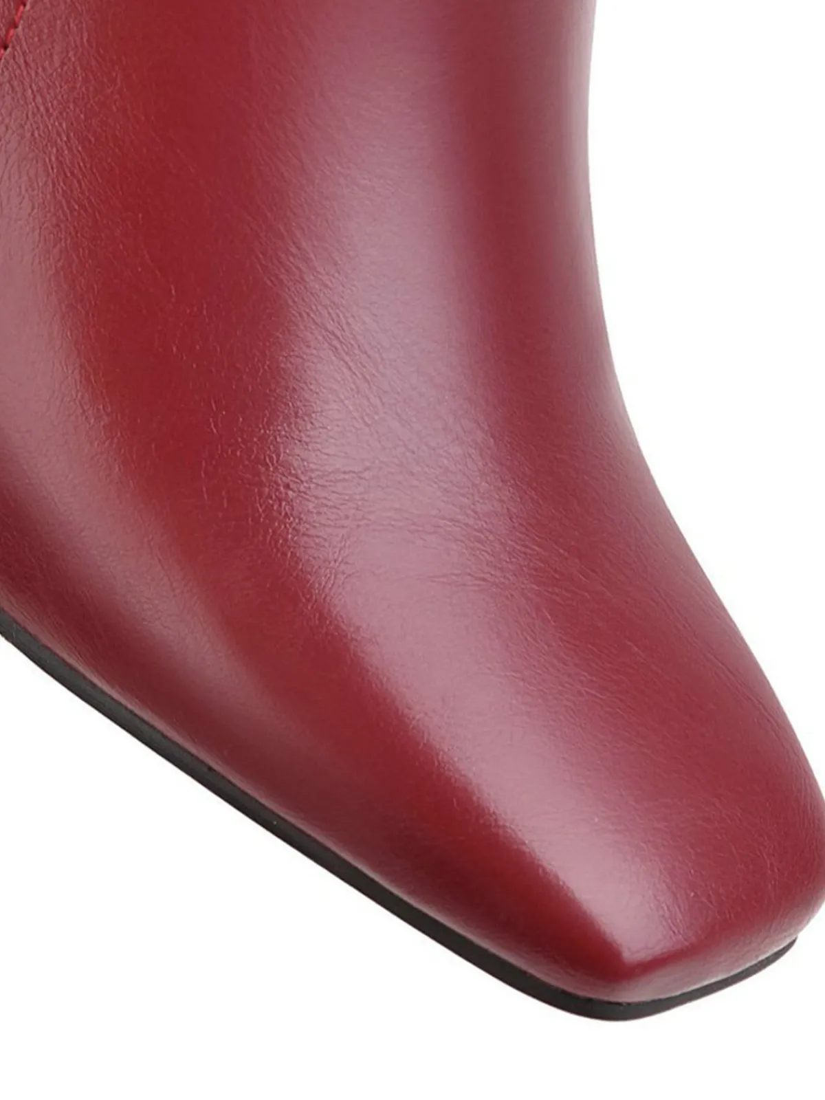 Best Retro Stage Retro Solid Thick Heel Short Boots