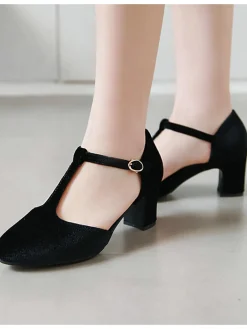 Sale Retro Stage Retro T-Strap Mary Jane High Heel Shoes