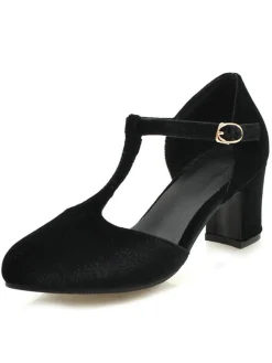 New Retro Stage Retro T-Strap Mary Jane High Heel Shoes