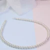 New Retro Stage Retro White Pearls Headband