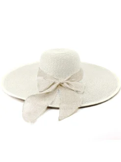 New Retro Stage Ribbon Wide Brim Raffia Sun Hat