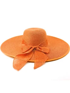 Best Retro Stage Ribbon Wide Brim Raffia Sun Hat