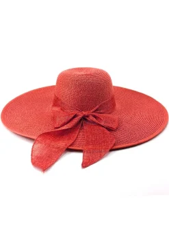 Best Retro Stage Ribbon Wide Brim Raffia Sun Hat
