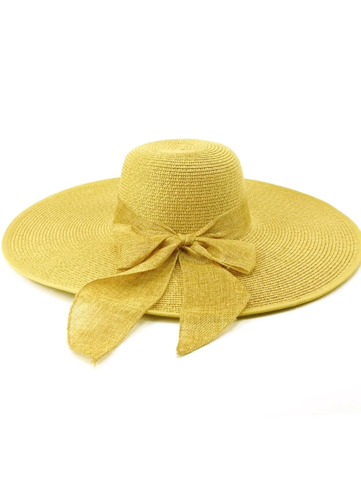 Best Retro Stage Ribbon Wide Brim Raffia Sun Hat