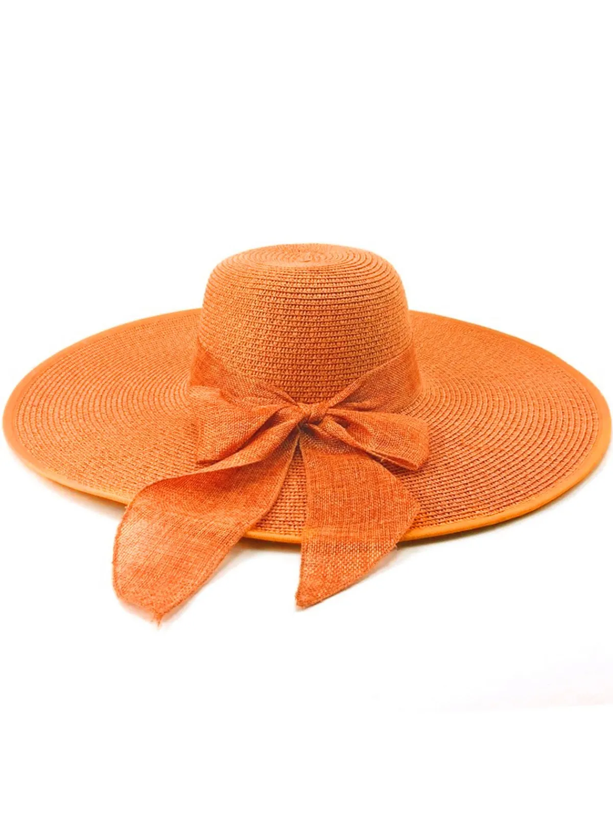 Hot Retro Stage Ribbon Wide Brim Raffia Sun Hat