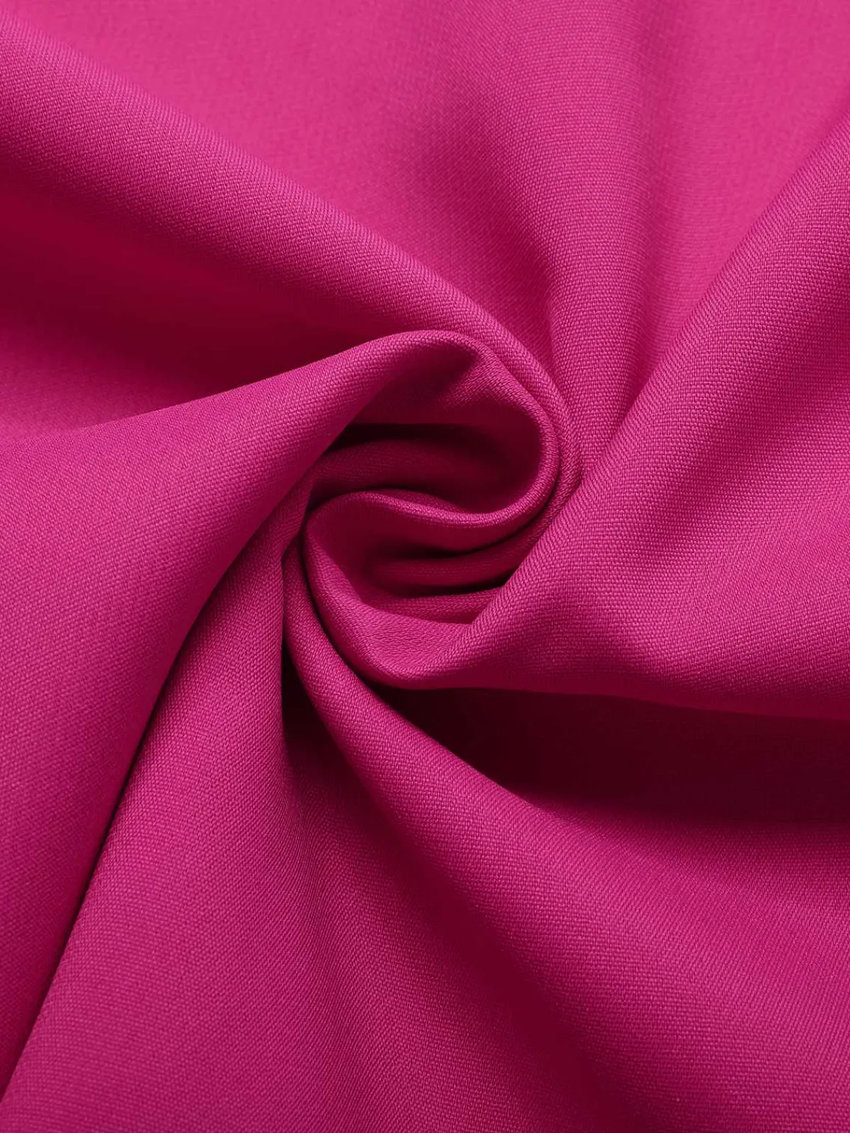 Hot Retro Stage 1970s Heart Button Pocketed Solid Skirt Rose Red
