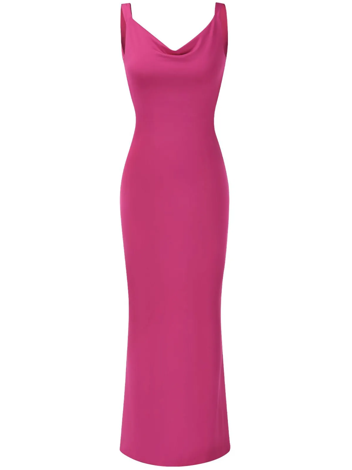 Online Retro Stage 1930s Strap Backless Bow Dress Rose Red
