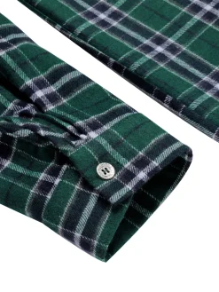 Best Retro Stage 1950s 3/4 Sleeve Plaid Belt Dress