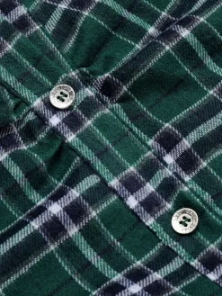 Best Retro Stage 1950s 3/4 Sleeve Plaid Belt Dress
