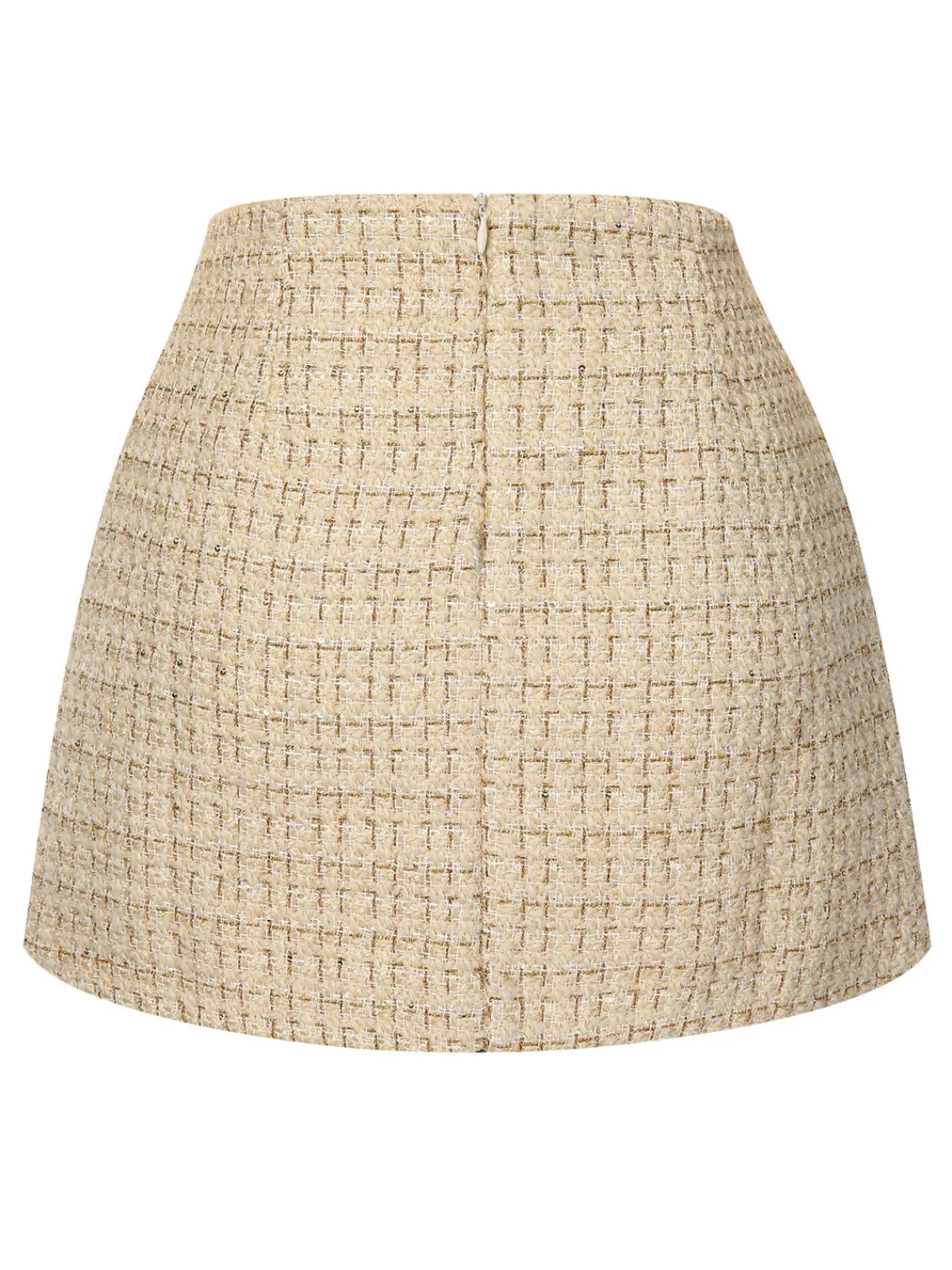 Fashion Retro Stage 1960s A-Line Button Solid Skirt
