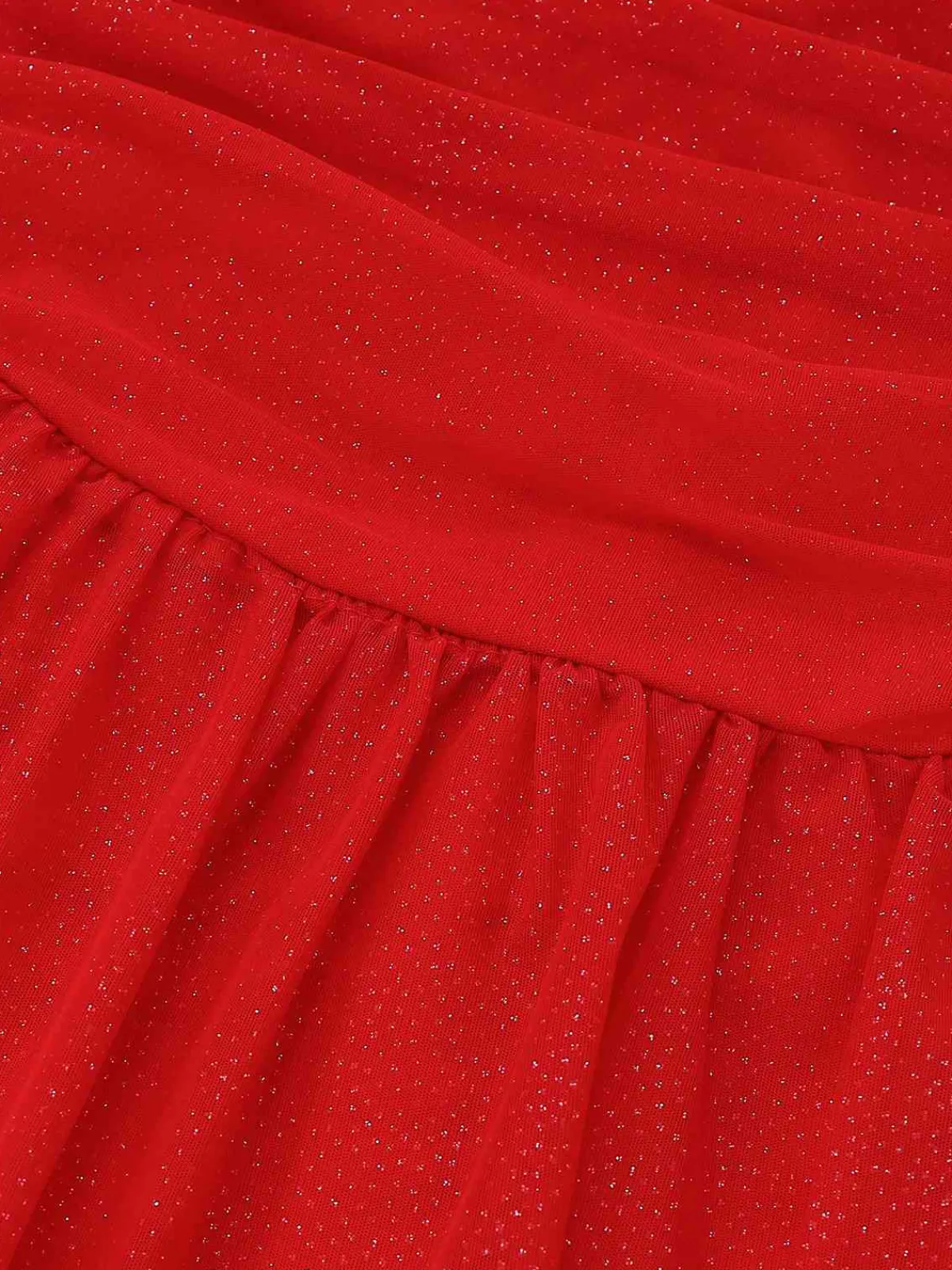 Discount Retro Stage 1950s Bandeau Solid Glitter Back Bow Skater Dress