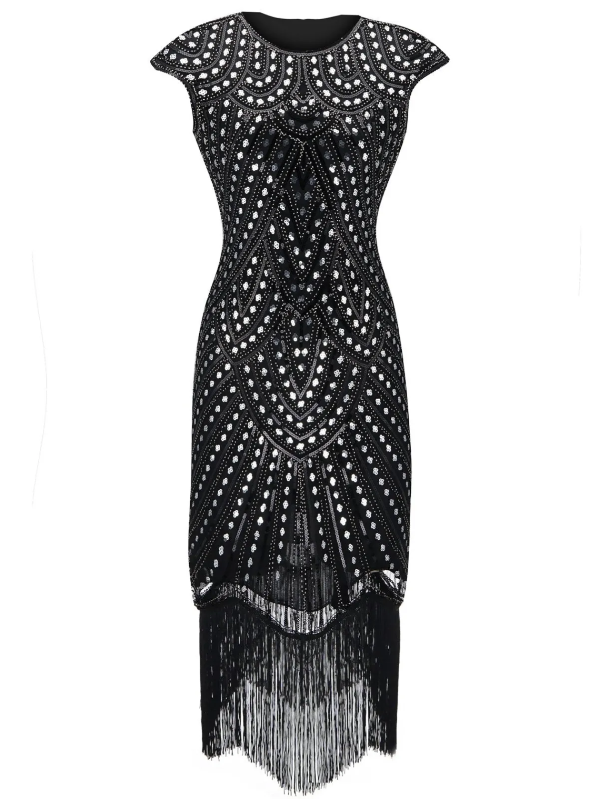 Discount Retro Stage 1920s Beaded Flapper Gatsby Dress