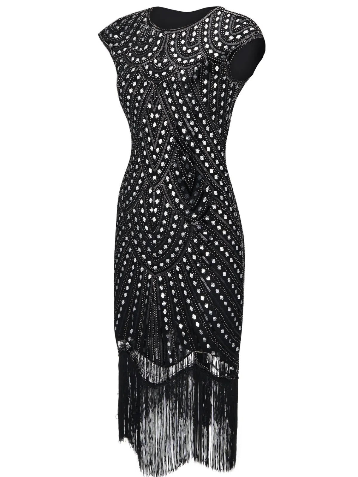 Discount Retro Stage 1920s Beaded Flapper Gatsby Dress