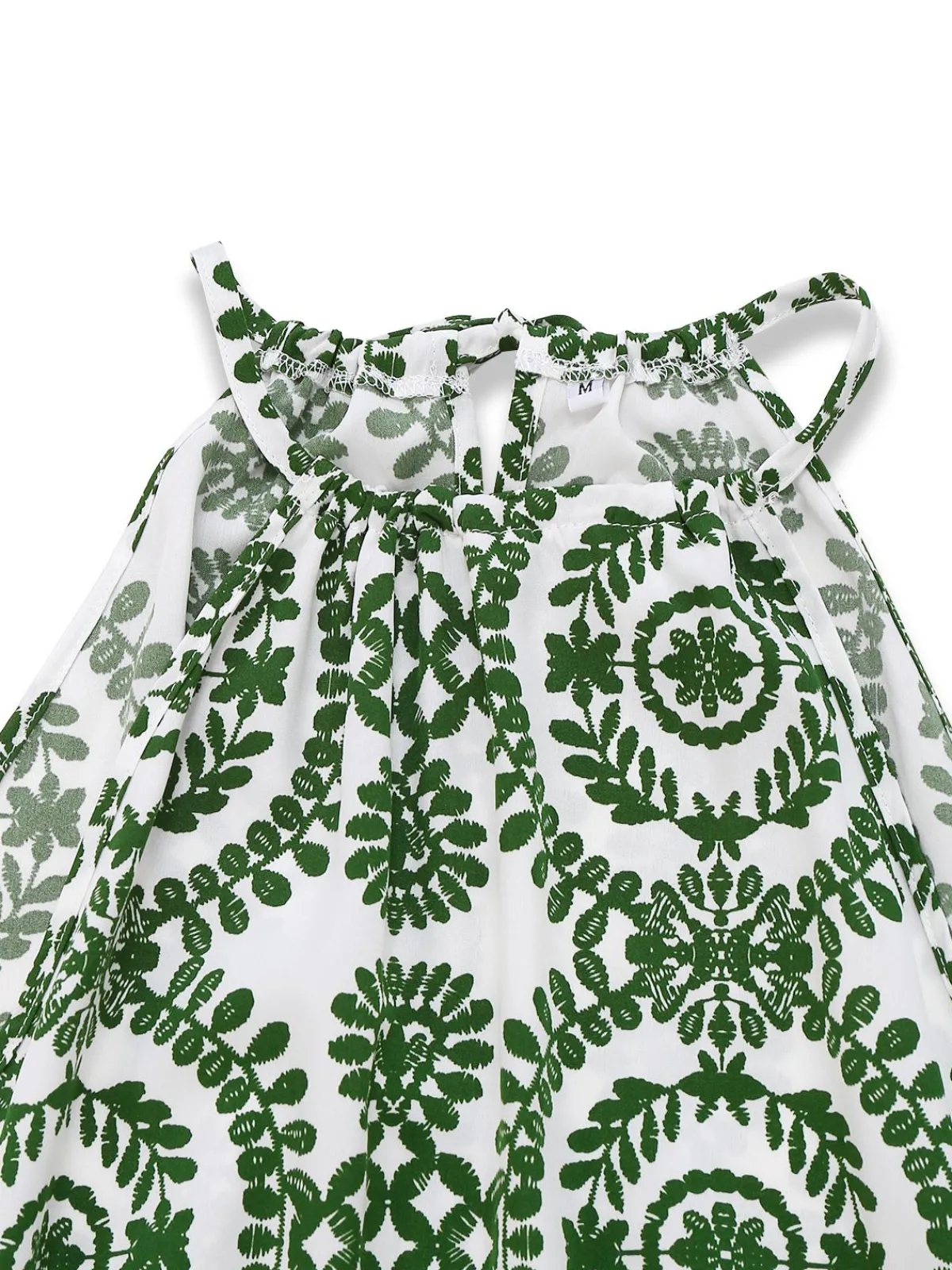 Online Retro Stage 1970s Boho Irregular Print Romper