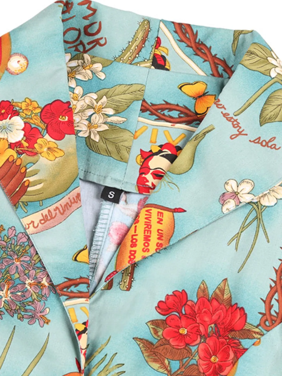 Best Retro Stage 1950s Button Comics Swing Dress Multi