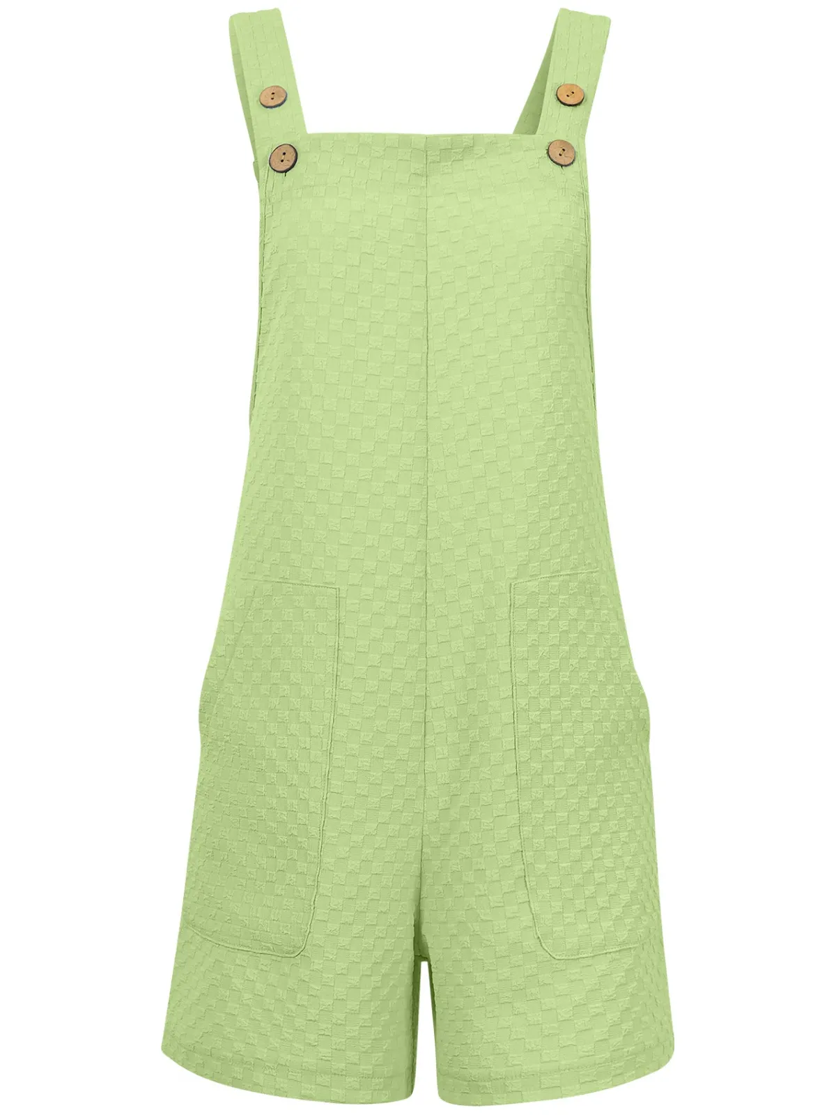 Discount Retro Stage 1940s Button Pocket Strap Straight Romper