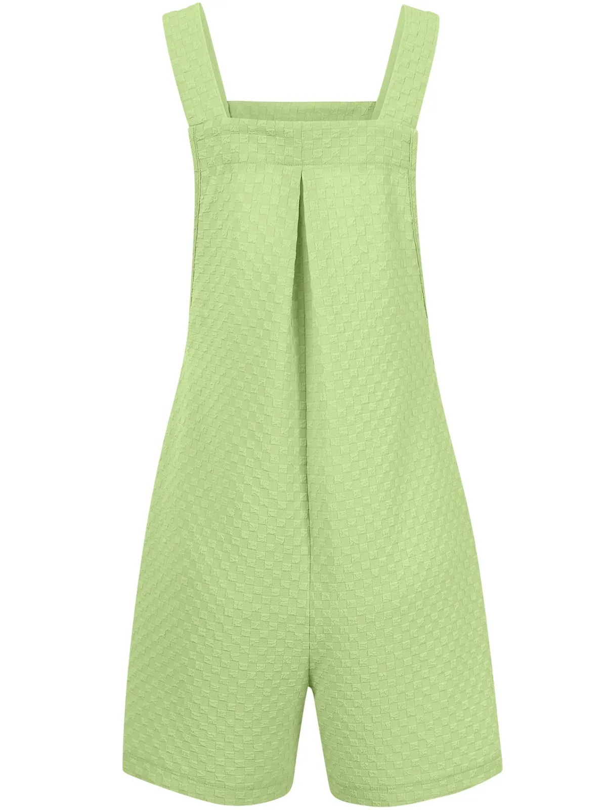 Discount Retro Stage 1940s Button Pocket Strap Straight Romper