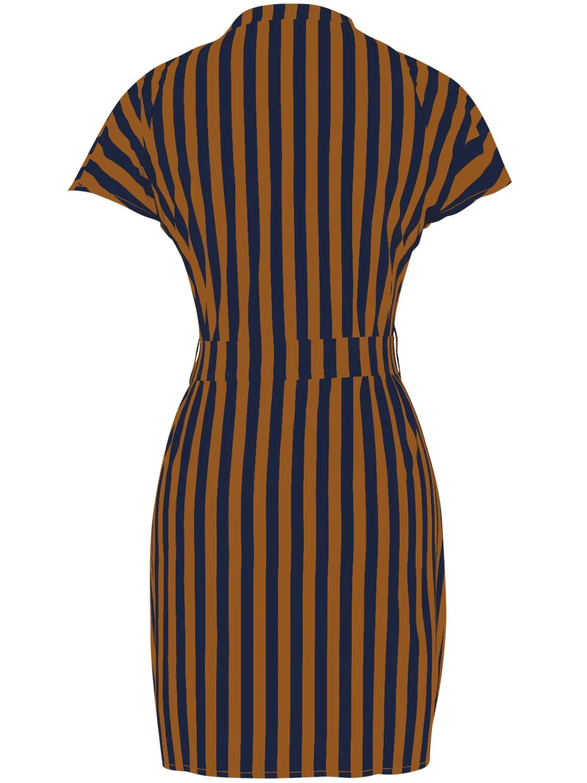 Outlet Retro Stage 1960s Cap Sleeve Vertical Stripe Pencil Dress