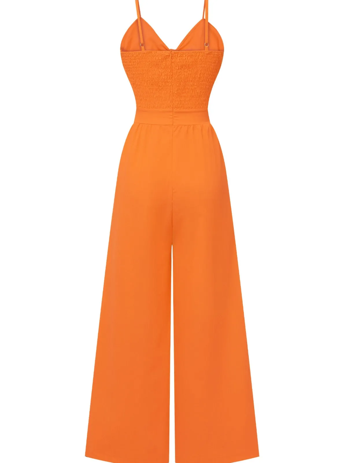 Hot Retro Stage 1950s Chest Bow Spaghetti Strap Jumpsuit