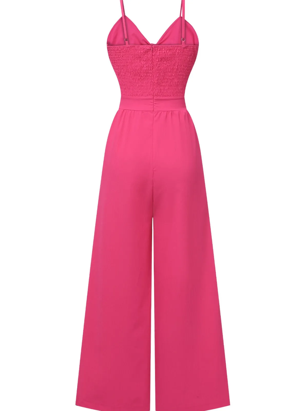 Hot Retro Stage 1950s Chest Bow Spaghetti Strap Jumpsuit