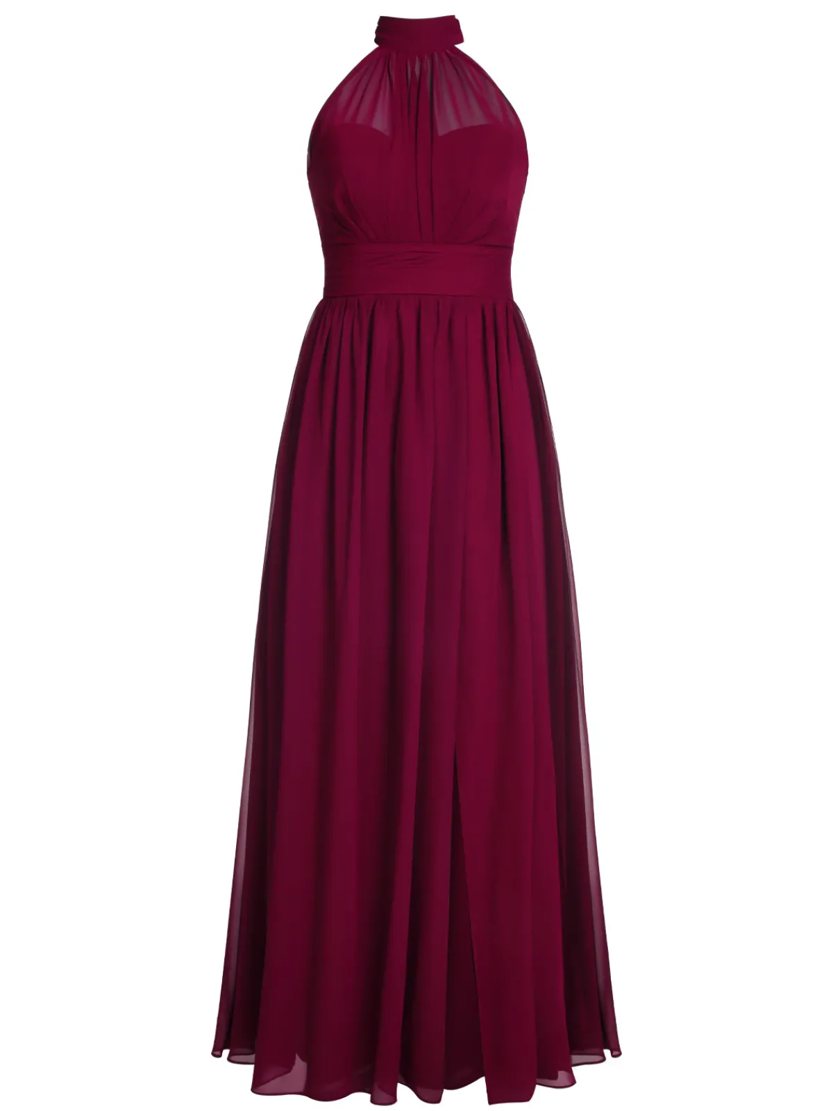 Clearance Retro Stage 1950s Chiffon Sleeveless Solid Vintage Dress