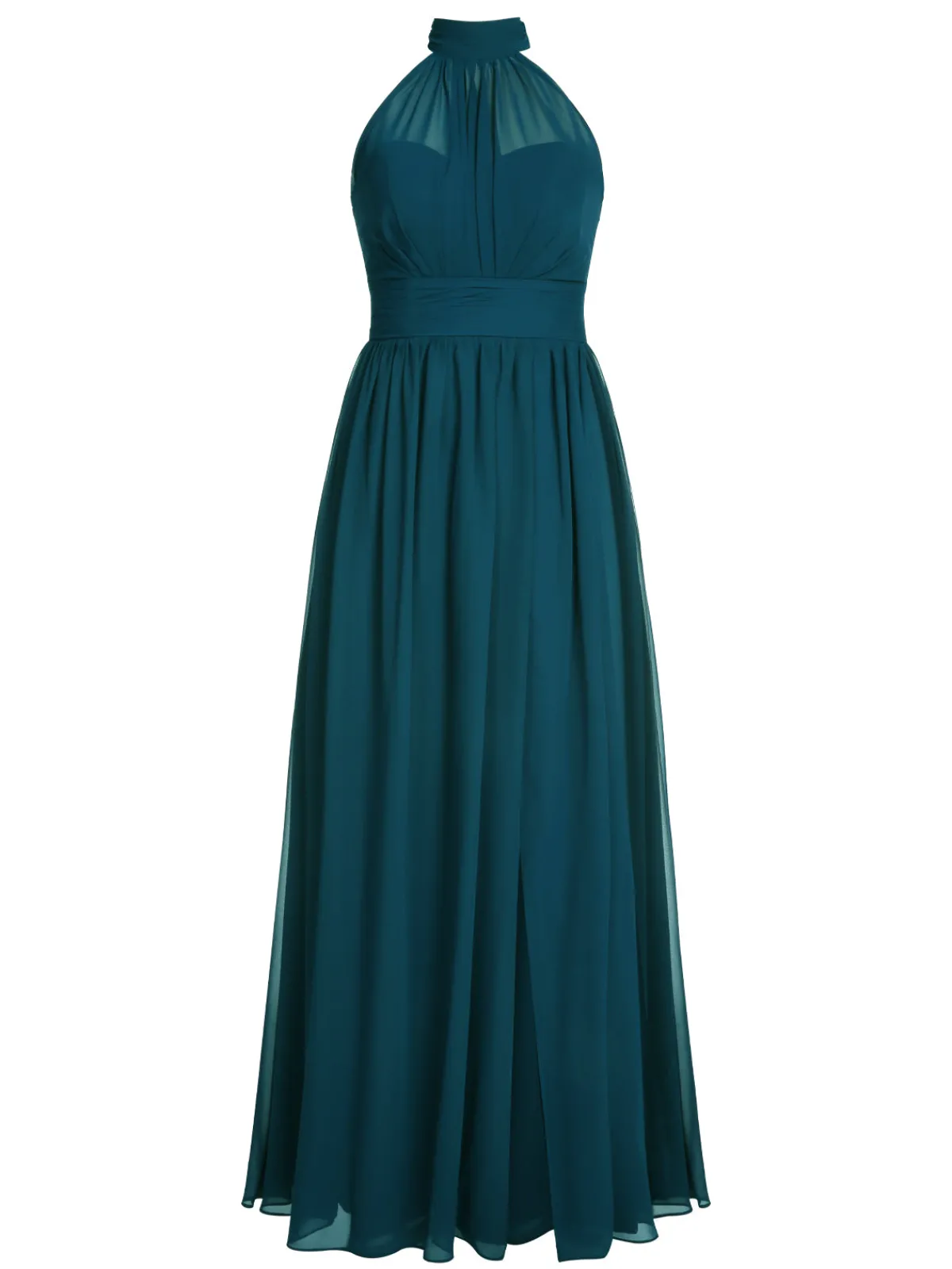 Clearance Retro Stage 1950s Chiffon Sleeveless Solid Vintage Dress