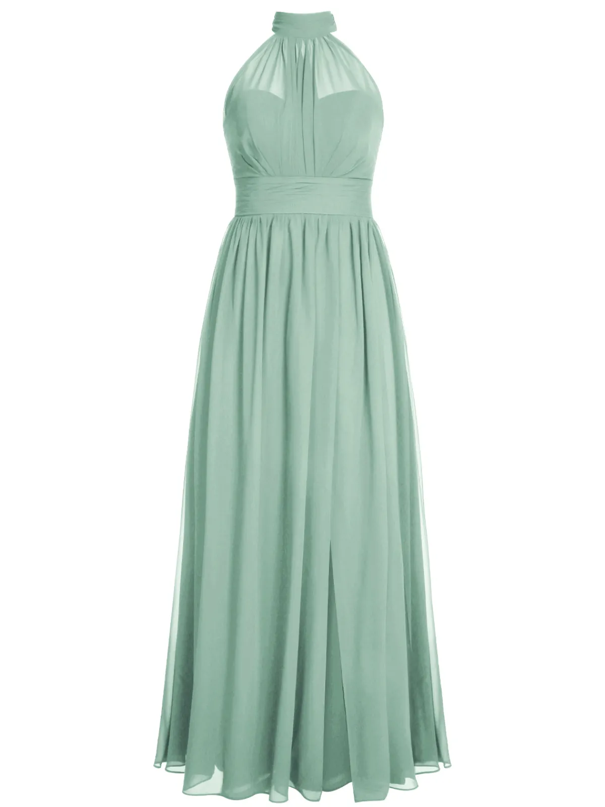 Clearance Retro Stage 1950s Chiffon Sleeveless Solid Vintage Dress