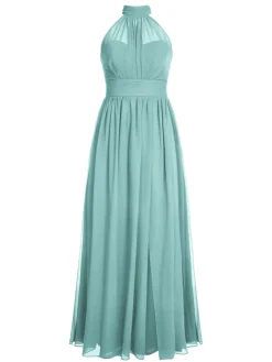 Clearance Retro Stage 1950s Chiffon Sleeveless Solid Vintage Dress