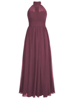 Clearance Retro Stage 1950s Chiffon Sleeveless Solid Vintage Dress