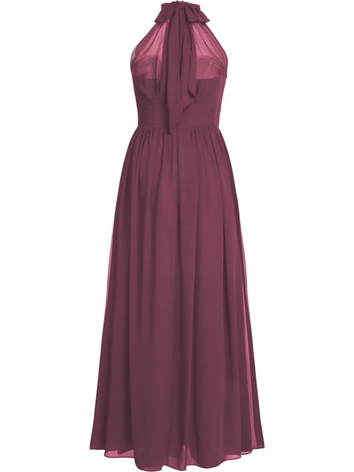 Clearance Retro Stage 1950s Chiffon Sleeveless Solid Vintage Dress