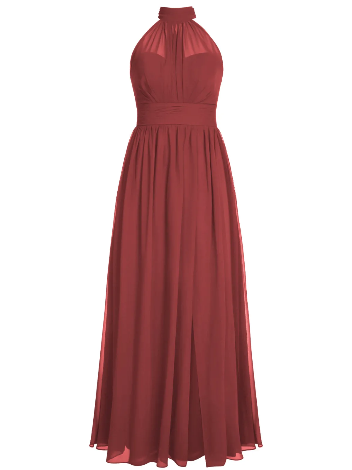 Clearance Retro Stage 1950s Chiffon Sleeveless Solid Vintage Dress