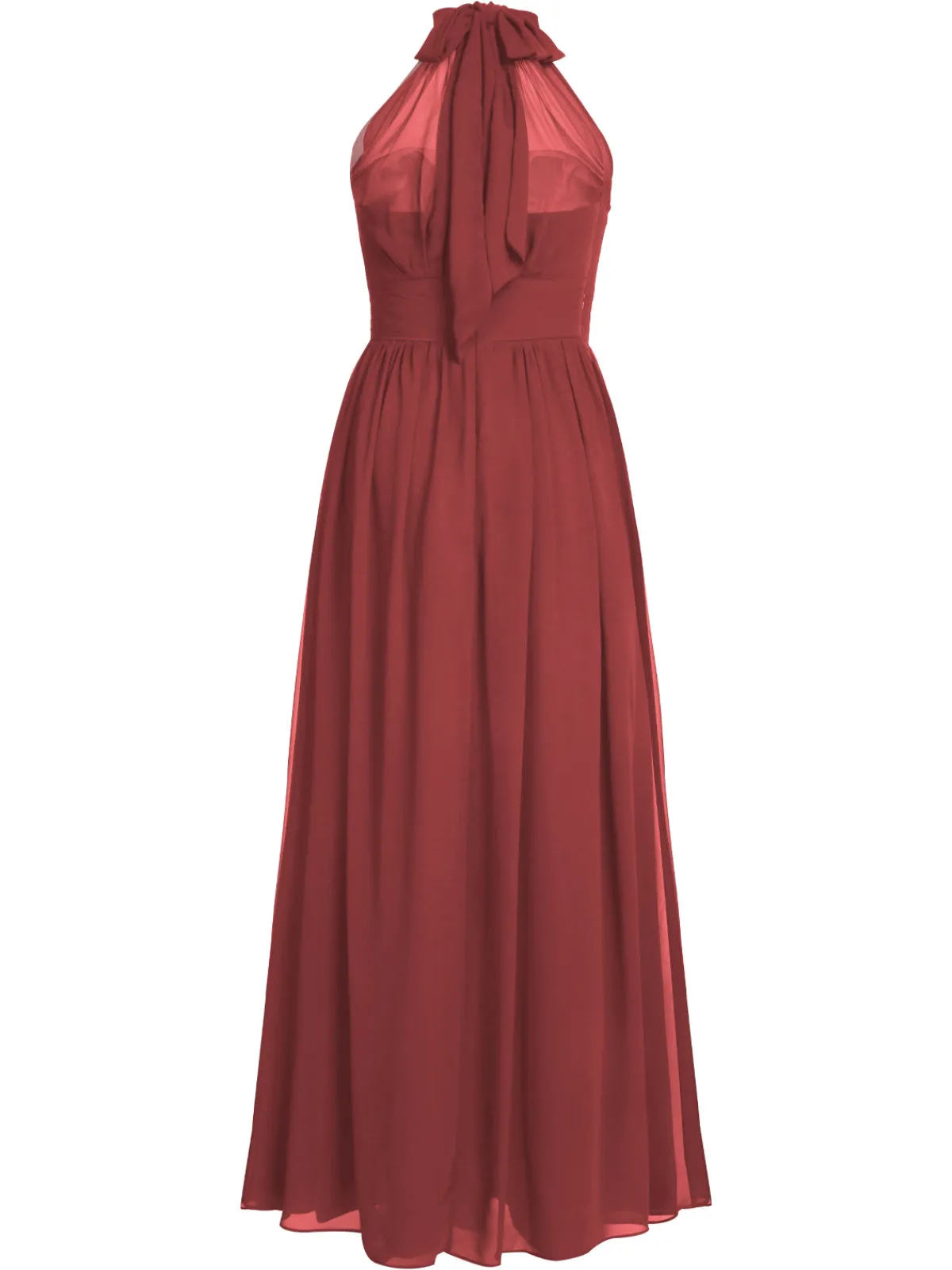 Clearance Retro Stage 1950s Chiffon Sleeveless Solid Vintage Dress