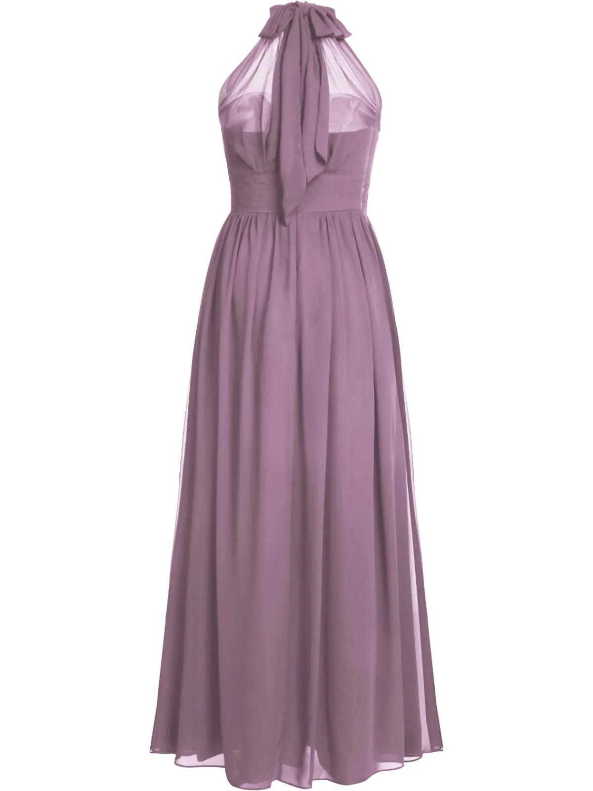 Clearance Retro Stage 1950s Chiffon Sleeveless Solid Vintage Dress