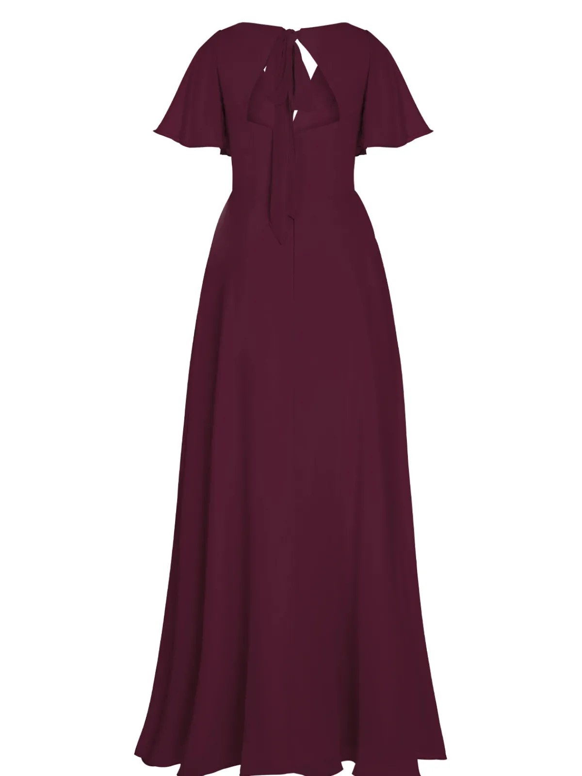 Discount Retro Stage 1950s Chiffon V-Neck Solid Vintage Dress