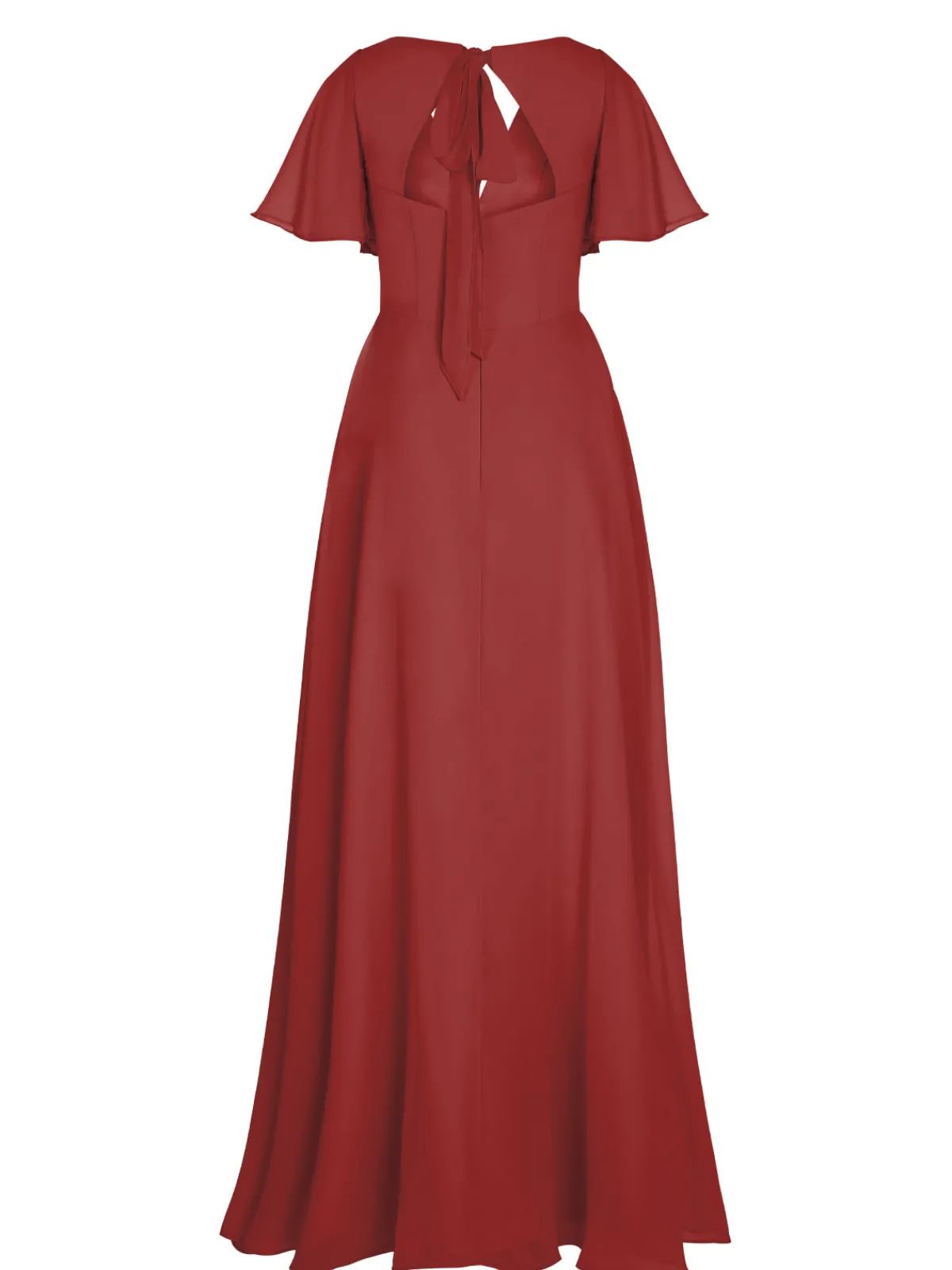 Discount Retro Stage 1950s Chiffon V-Neck Solid Vintage Dress
