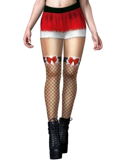 New Retro Stage 1960s Christmas Fishnet Stocking Leggings