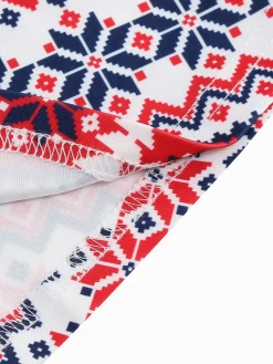 Clearance Retro Stage 1950s Christmas Patchwork V-neck Dress
