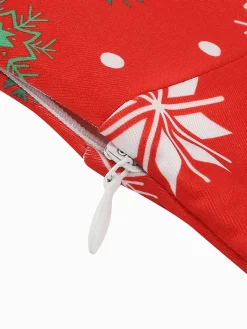 Clearance Retro Stage 1950s Christmas Patchwork V-neck Dress