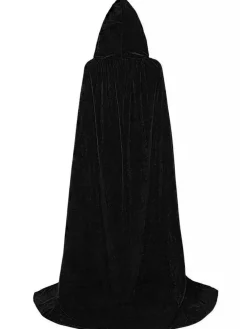 New Retro Stage 1950s Christmas Solid Long Hooded Cape