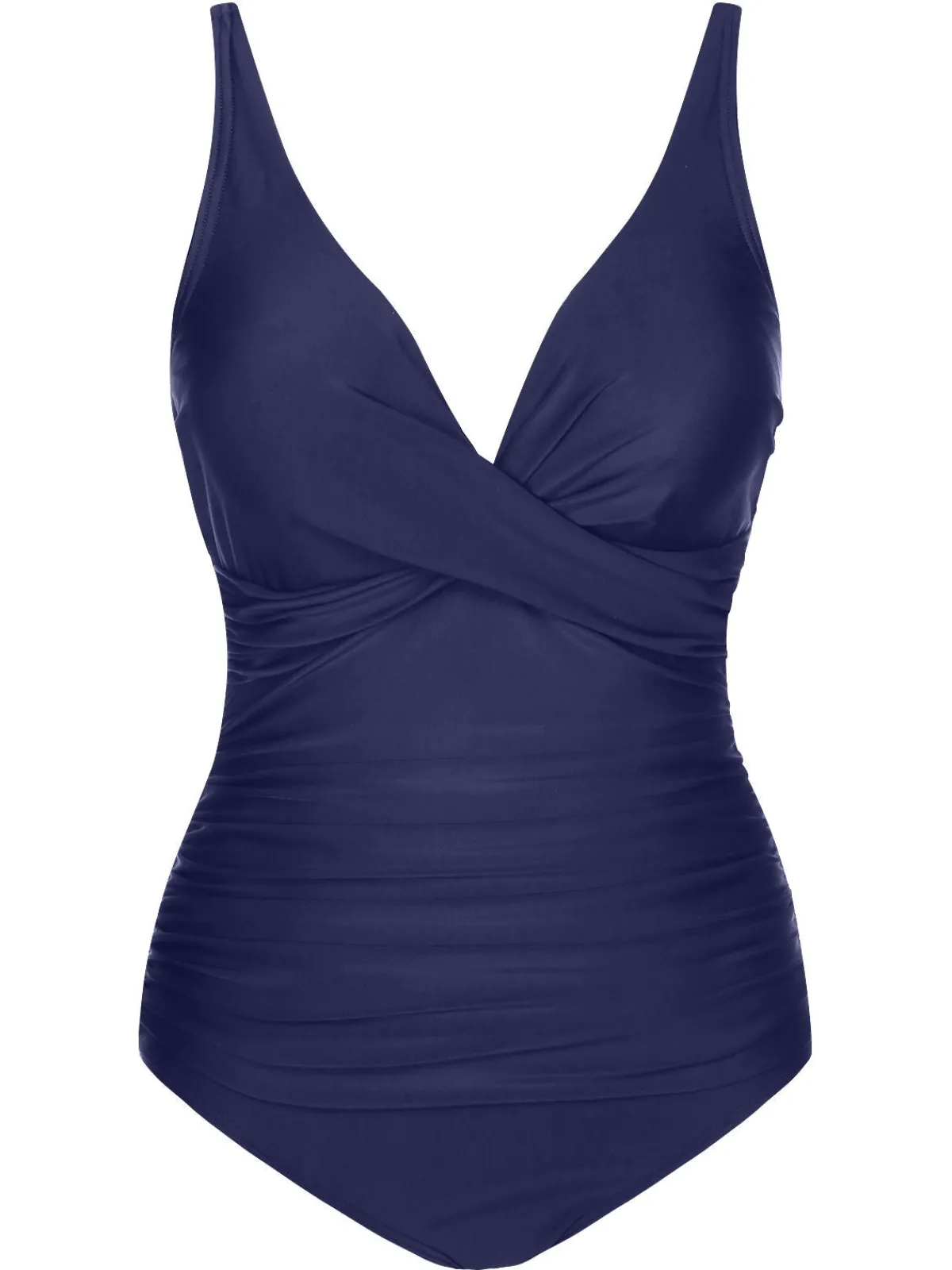 New Retro Stage 1950s Classic Solid One-Piece Swimsuit