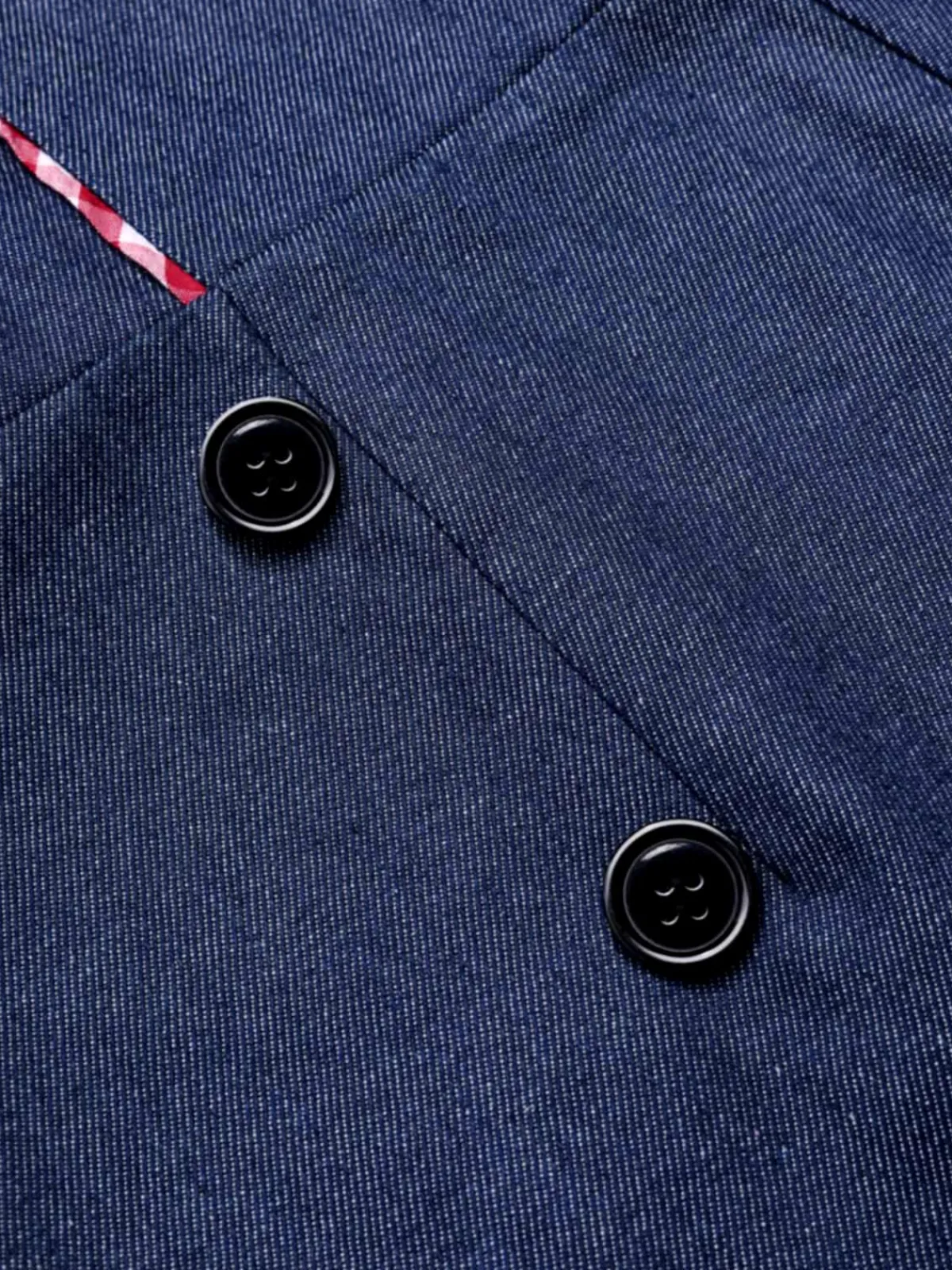 Sale Retro Stage 1950s Cold Shoulder Plaids Contrast Denim Romper Blue