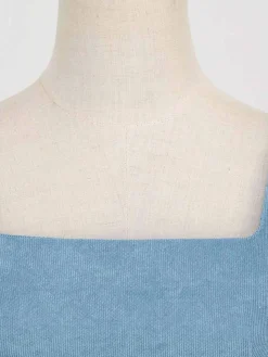 Outlet Retro Stage 1950s Corduroy Solid Vintage Dress